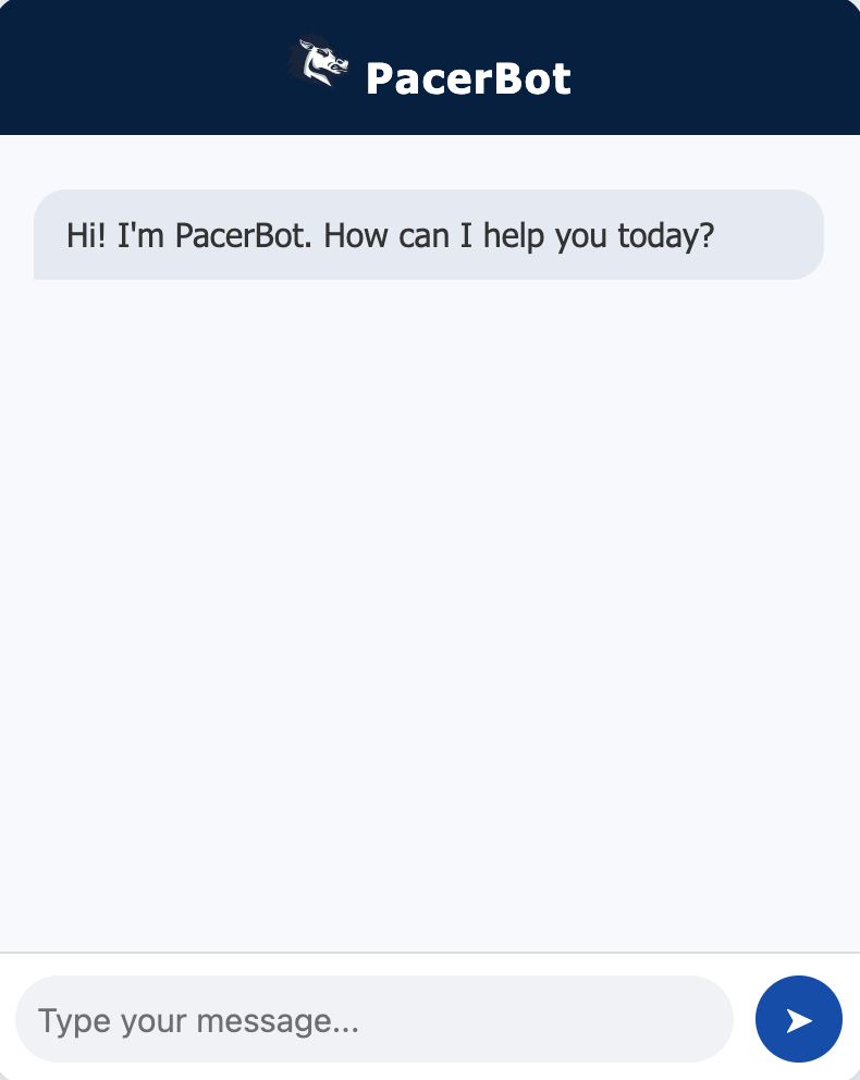 PacerBot Interface Overview